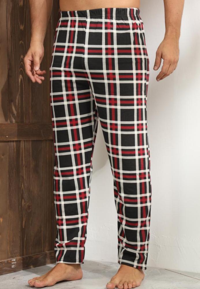 Pantaloni de Pijama ,Barbati,Culoare Negru cu Alb ,Engros